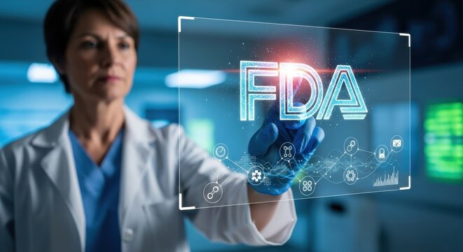 Innovative medical research, demonstrating FDA regulation through technology