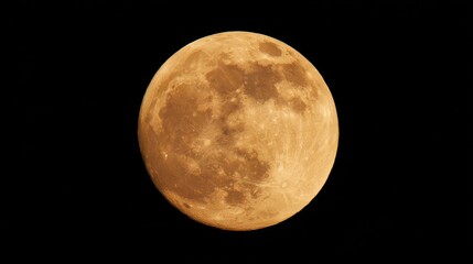 Obraz premium Full moon in dark night sky