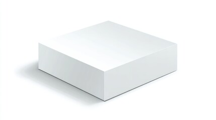 White cube display podium