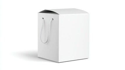 Blank white gift box mockup