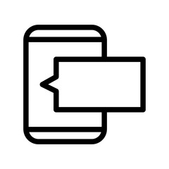 smartphone line icon