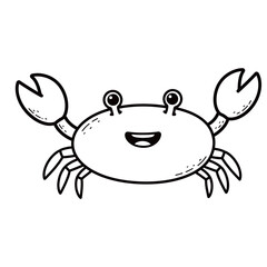 silhouette image of a crab with a transparent background
