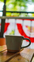 Cup of tea on the table