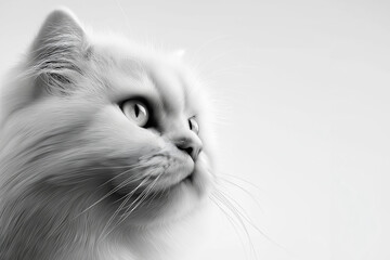 Persian Cat, cat, kitten, animal, pet, feline, cute, domestic, kitty, white, eyes, fur, gray, portrait, eye, isolated, face, pets, mammal, young, grey, animals, close-up, small, blue, look, cats, look