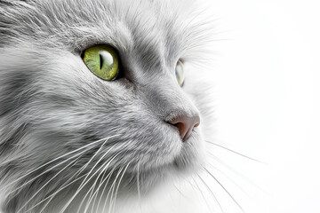 Persian Cat, cat, kitten, animal, pet, feline, cute, domestic, kitty, white, eyes, fur, gray, portrait, eye, isolated, face, pets, mammal, young, grey, animals, close-up, small, blue, look, cats, look