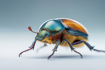 Naklejka premium beetle, insect, bug, nature, animal, macro, isolated, black, white, green, closeup, close-up, wildlife, antenna, coleoptera, scarab, pest, wild, red, entomology, stag, insects