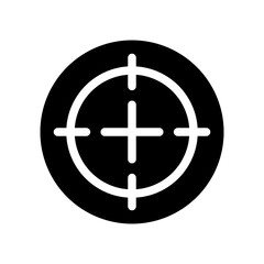 Obraz premium target glyph icon