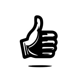 Minimal black and white like icon vector illustration