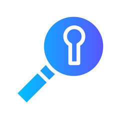 magnifying glass gradient icon