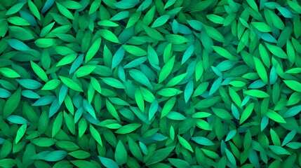 Fototapeta premium Vibrant Green and Teal Leaf Texture Background