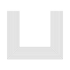 Line geometric arch and circle abstract shapes. Abstract linear geometric arch shape. Nordic boho minimal organic drawings and aesthetic retro prints. Vector illustration