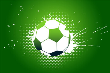 creative soccer club green background with splatter effect © starlineart