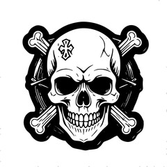 Skull and crossbones symbol