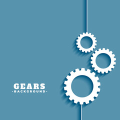 3d style metallic cogwheel motion concept background