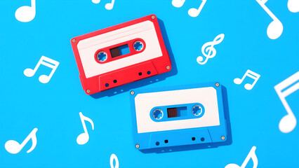 Obraz premium cassette tape vector