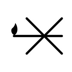 no fire allowed glyph icon