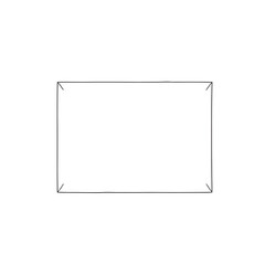 A blank paper template or a cardboard box template