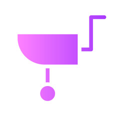 wheelbarrow gradient icon