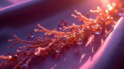 Purple texture art placement