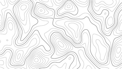 Topography grid design with natural terrain contour lines and abstract elevation texture in clean vector format for map-based backgrounds