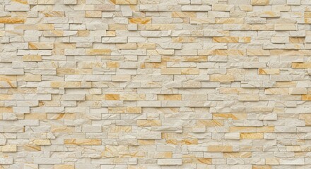 Elegant Stone Wall Texture Background with Beige and Yellow Tones Perfect for Architectural and Interior Design Projects