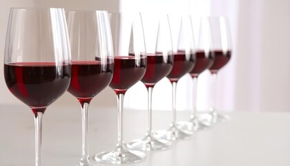 red wine in glass on the table