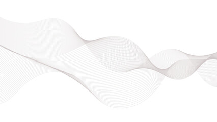 Abstract grey wavy lines background. Abstract grey smooth element swoosh speed wave modern.