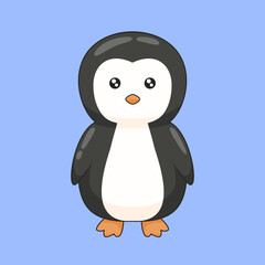 vector cute penguin illustration cartoon draw