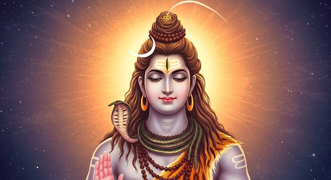 Deity shiva illustration