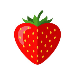 Colorful Fruit Icon Collection in Flat 2D Style Vector