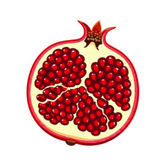 Colorful Fruit Icon Collection in Flat 2D Style Vector