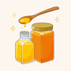 Honey vector diagram, exquisite vector diagram
