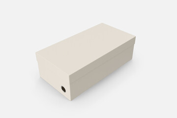 Shoe Box Mockup Isolated Background