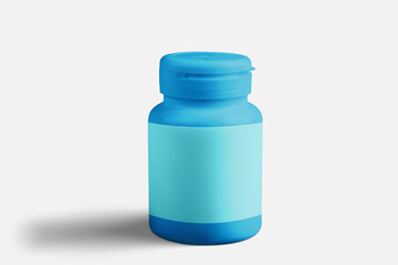 Pill Bottle Mockup Isolated Background