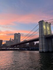 Fototapeta premium brooklyn bridge at sunset