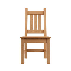 Classic oak chair presentation showcasing natural wood grains and simple design elements, inviting