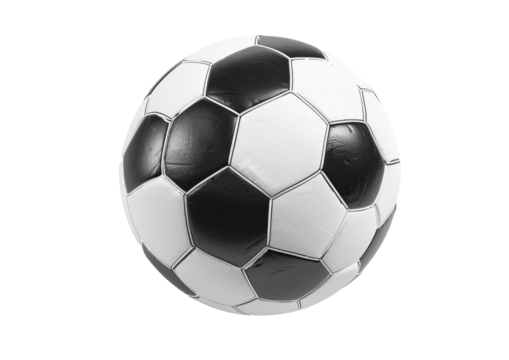 Soccer ball, black and white panels