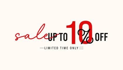 sale up to 10% off, discount offer.