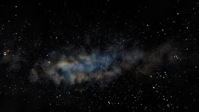 Surreal open human eye floating in deep outer space with glowing galaxies, vibrant nebula clouds, and twinkling stars cosmic fantasy background blending science fiction and surreal dreamlike vision