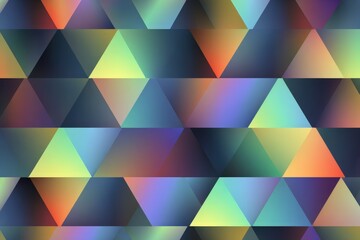 Obraz premium Colorful Gradient Triangle Pattern with Repeating Design