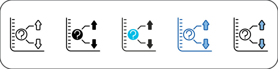 Obraz premium Prediction Icon Pack Multistyle Illustration