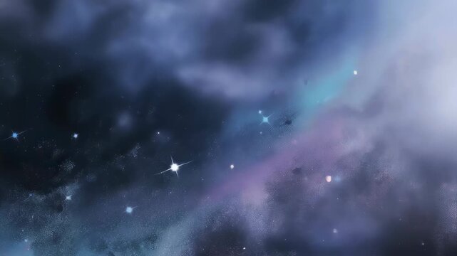 Vibrant deep space nebula with colorful interstellar clouds, glowing cosmic dust, and countless stars in the vast universe breathtaking astronomy and astrophotography background of the night sky