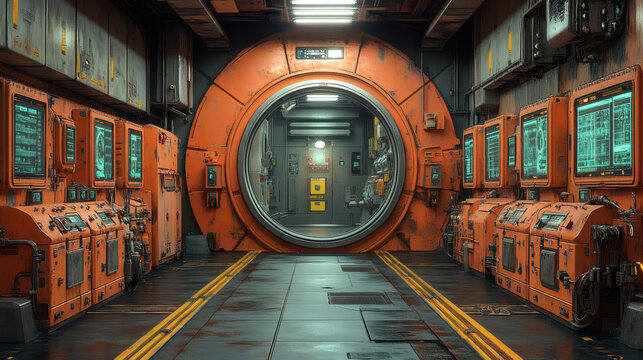 Illustrate a compact urban energy plant of the future