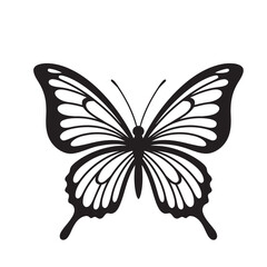 silhouette image of a butterfly with a transparent background