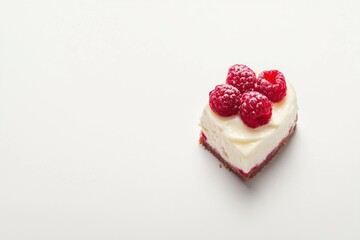 Close up of cheesecake with raspberry jelly layer