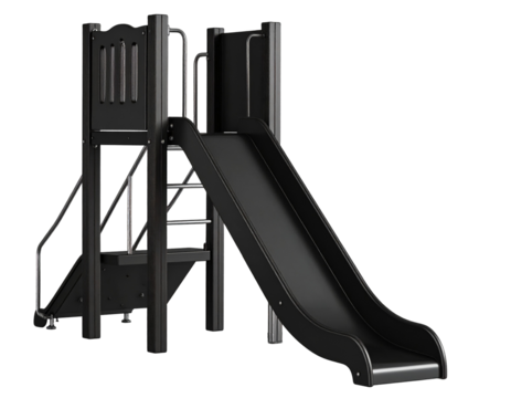 A playground slide offers fun and recreation for children in a safe and engaging design.