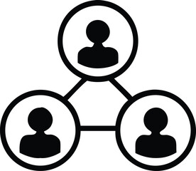 support network icon on white background, vector illustration.