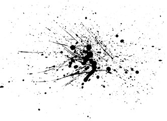 black ink splat