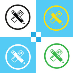 pencil icon design eps 10