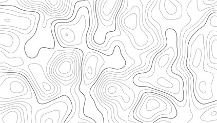 Topography white elevation contour pattern featuring seamless curved lines and grid overlays for nature graphics and geographic themes